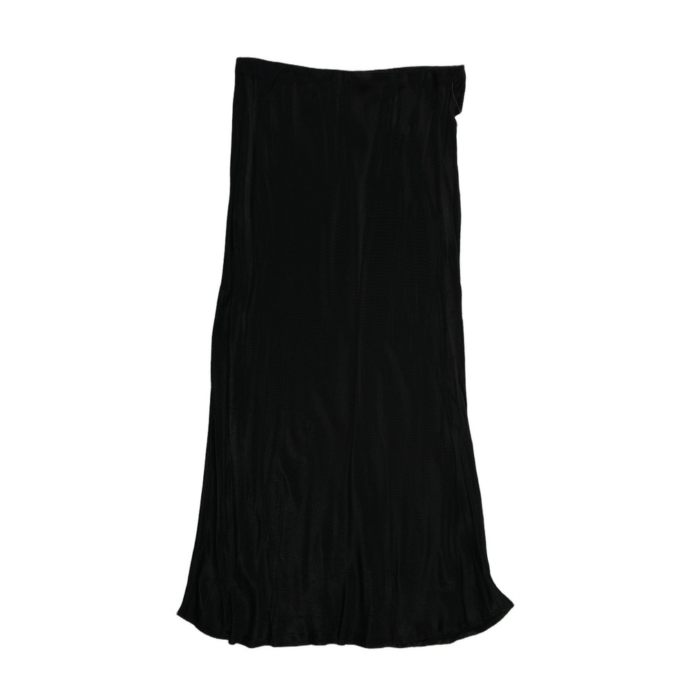 NEW Anthropologie Maxi Skirt Women's Size XL Black Elastic Waist